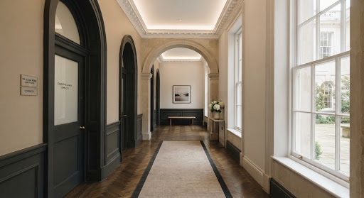 A calm heritage London interior.